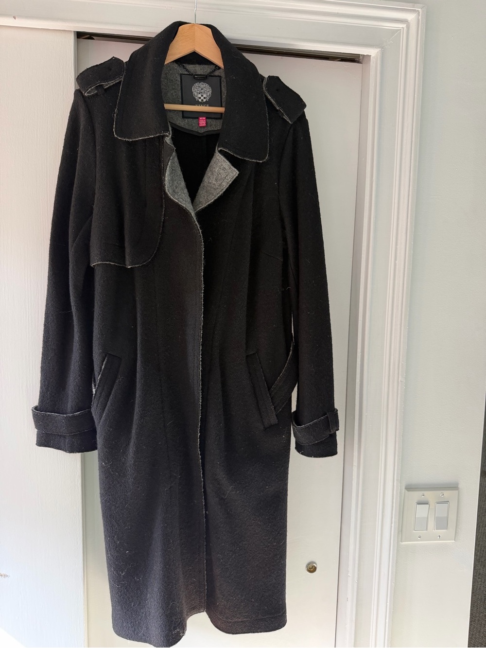 Vince Camuto wool Black Women's Long Coat